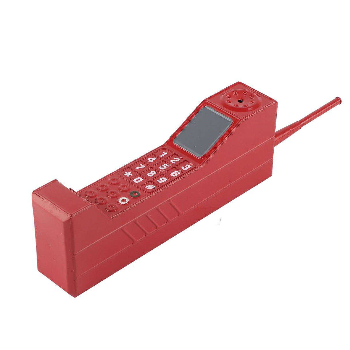 Retro Brick Cell Phone Ornament Vintage Cellular Phone Model Simulation Photographic Props Stylized Ornaments Red