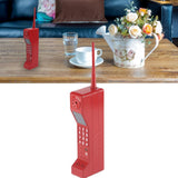 Retro Brick Cell Phone Ornament Vintage Cellular Phone Model Simulation Photographic Props Stylized Ornaments Red
