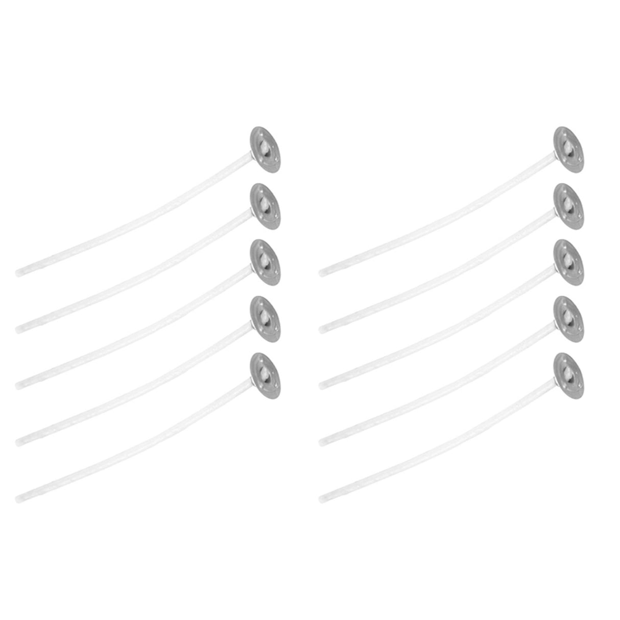 50Pcs Candle Wicks Pre Waxed Cotton Core Wicks with Base for DIY Scented Candle Making 8cm / 3.1in