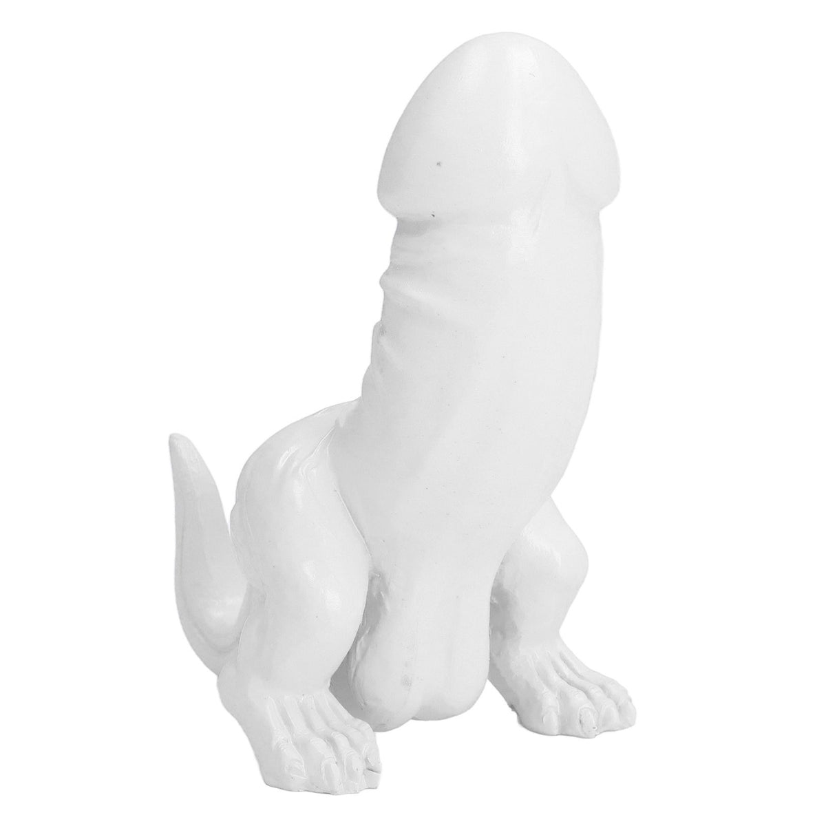 Dinosaur Ornament High Simulation Adult Spoof Resin Dinosaur Decoration for Home Decoration Bedroom Decoration White