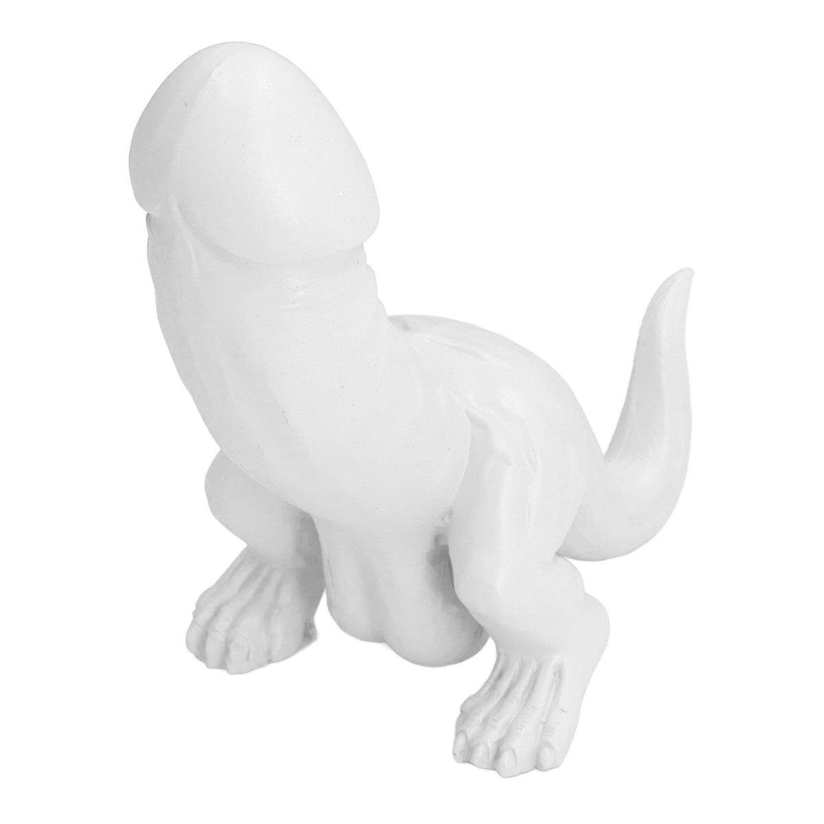 Dinosaur Ornament High Simulation Adult Spoof Resin Dinosaur Decoration for Home Decoration Bedroom Decoration White