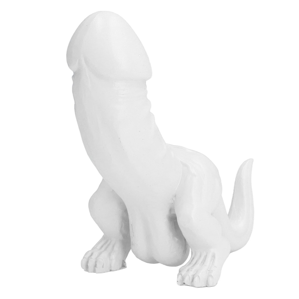 Dinosaur Ornament High Simulation Adult Spoof Resin Dinosaur Decoration for Home Decoration Bedroom Decoration White