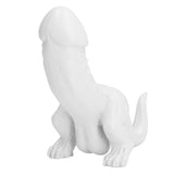 Dinosaur Ornament High Simulation Adult Spoof Resin Dinosaur Decoration for Home Decoration Bedroom Decoration White - Rear View
