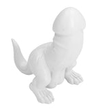 Dinosaur Ornament High Simulation Adult Spoof Resin Dinosaur Decoration for Home Decoration Bedroom Decoration White - Close-Up Angle