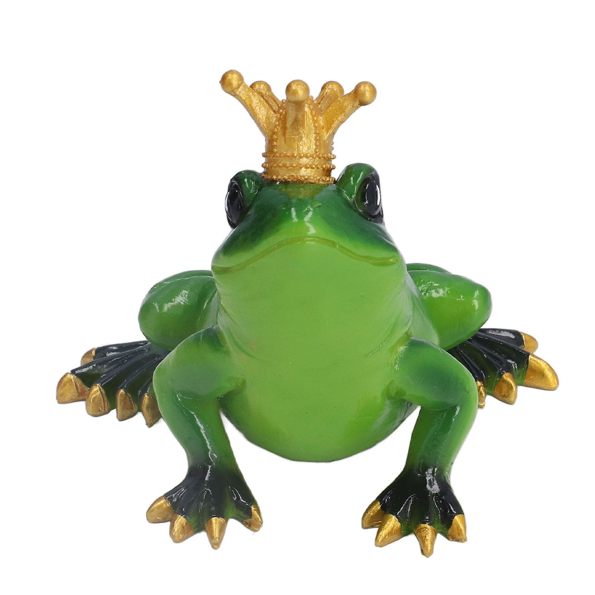 Frog Figurine Sculpture Lifelike Cute Synthetic Resin Desktop Statue Ornament for Kitchen Bedroom Garden