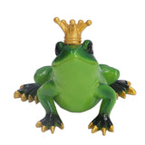 Frog Figurine Sculpture Lifelike Cute Synthetic Resin Desktop Statue Ornament for Kitchen Bedroom Garden