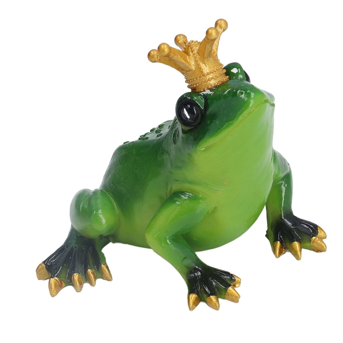 Frog Figurine Sculpture Lifelike Cute Synthetic Resin Desktop Statue Ornament for Kitchen Bedroom Garden