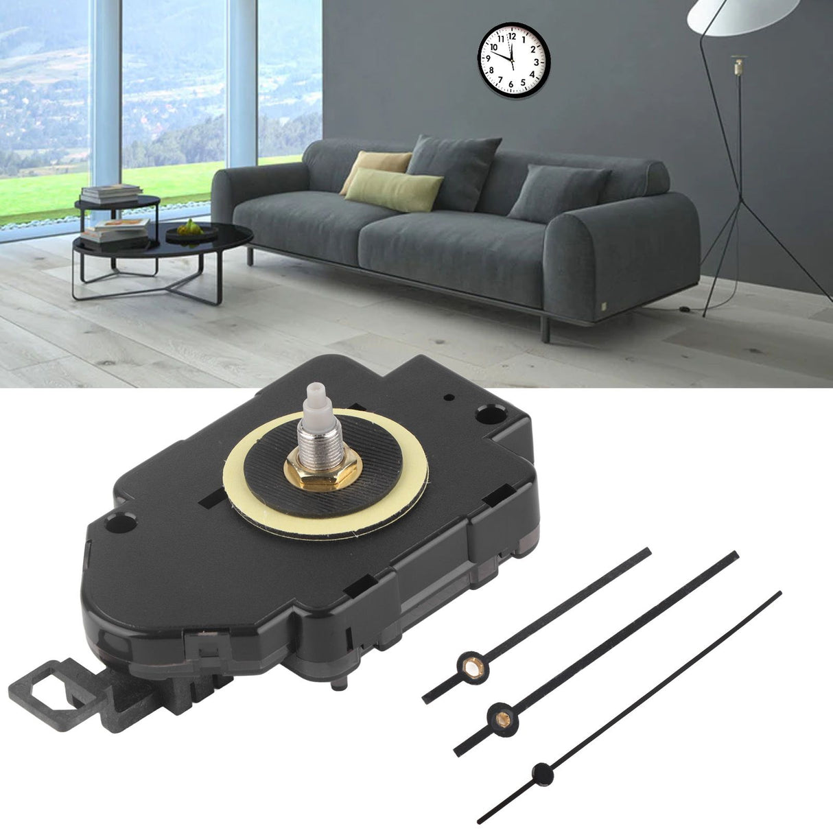 DIY Movement Kits Battery Power Supply Accurate Timekeeping Quiet Noiseless ABS Plastic Pendulum Type Movement Kit