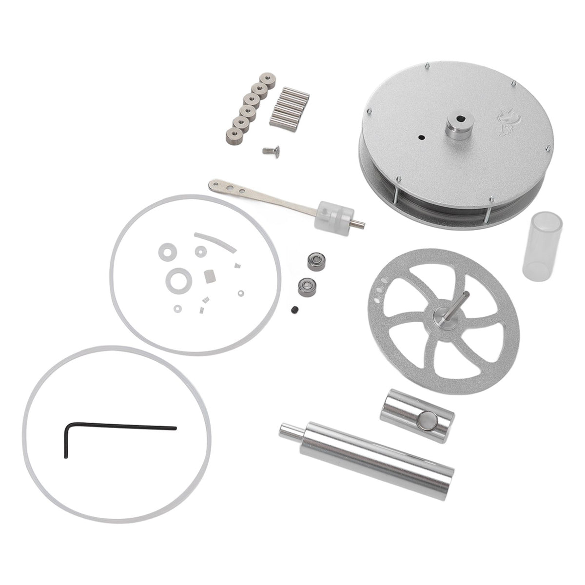 Low Temperature Stirling Engine Model Aluminum Physical Experimental Engine Model Kids Educational Toy