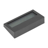 LCD Alarm Clock Transparent Multifunctional Large Screen Display Battery Powered Digital Alarm Clock for Home Travel Black