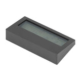 LCD Alarm Clock Transparent Multifunctional Large Screen Display Battery Powered Digital Alarm Clock for Home Travel Black - Extra Image