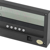 LCD Alarm Clock Transparent Multifunctional Large Screen Display Battery Powered Digital Alarm Clock for Home Travel Black