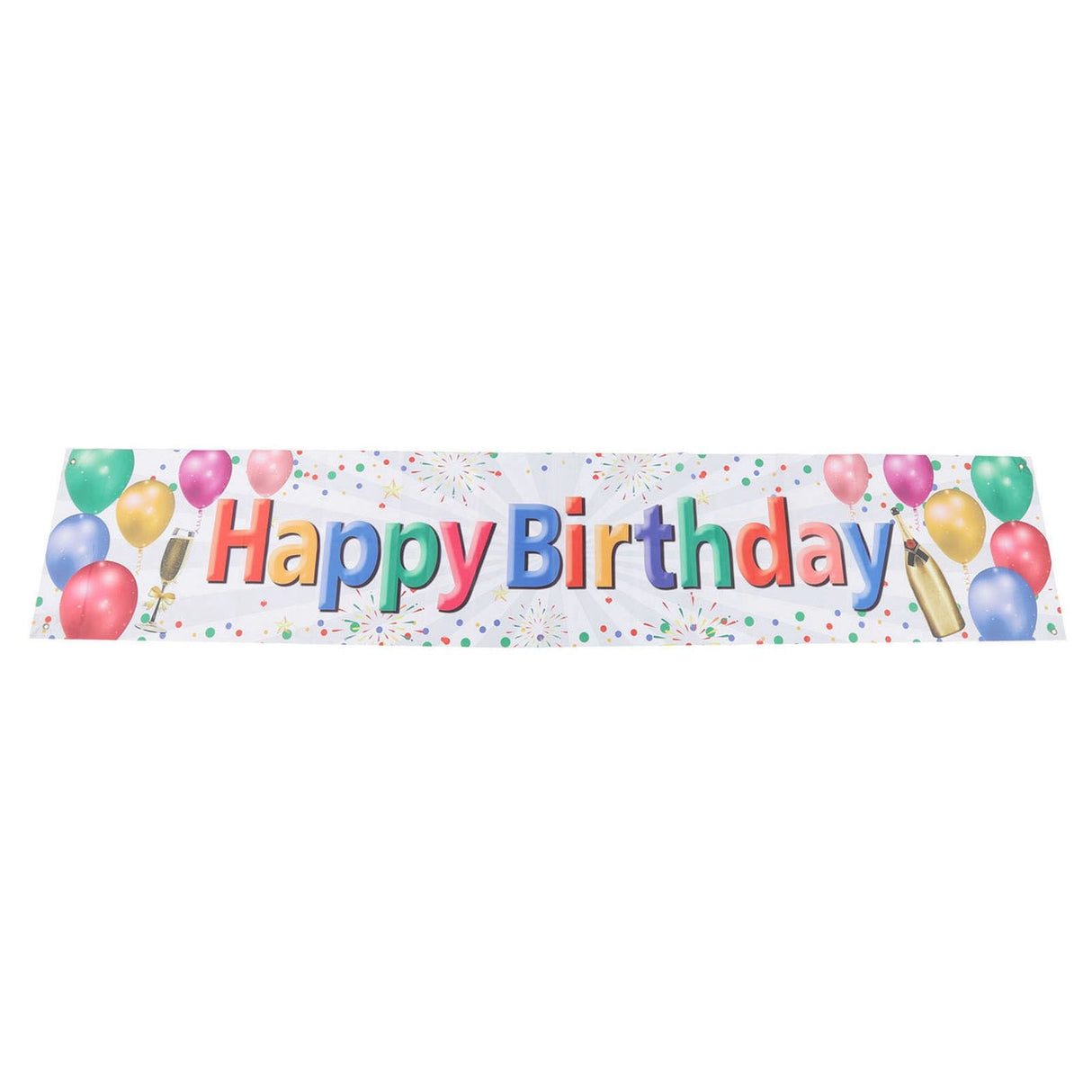 Happy Birthday Decorations Backdrop Balloon Fireworks Champagne Happy Birthday Yard Sign for Birthday Party
