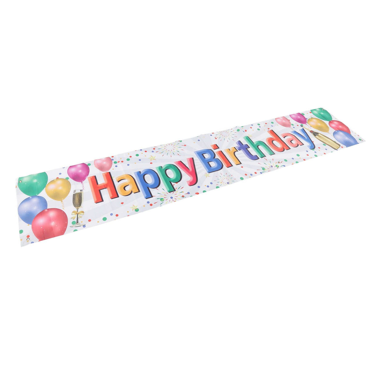 Happy Birthday Decorations Backdrop Balloon Fireworks Champagne Happy Birthday Yard Sign for Birthday Party