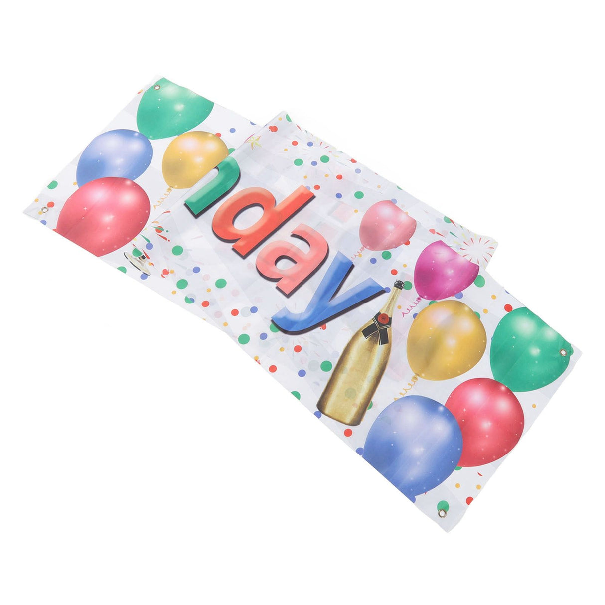 Happy Birthday Decorations Backdrop Balloon Fireworks Champagne Happy Birthday Yard Sign for Birthday Party