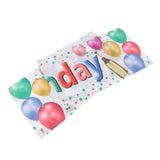 Happy Birthday Decorations Backdrop Balloon Fireworks Champagne Happy Birthday Yard Sign for Birthday Party - 45-Degree Angle