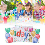 Happy Birthday Decorations Backdrop Balloon Fireworks Champagne Happy Birthday Yard Sign for Birthday Party