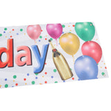 Happy Birthday Decorations Backdrop Balloon Fireworks Champagne Happy Birthday Yard Sign for Birthday Party
