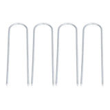 Garden Staples Galvanized U Shaped Garden Fencing Peg for Greenhouses Lawns Gardens
