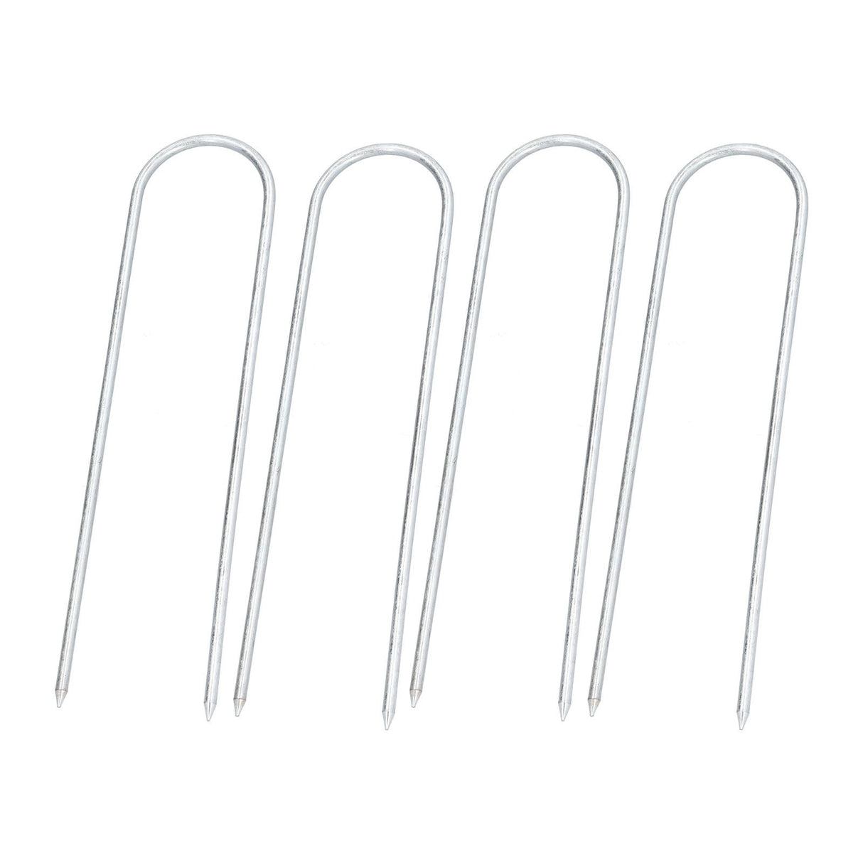 Garden Staples Galvanized U Shaped Garden Fencing Peg for Greenhouses Lawns Gardens