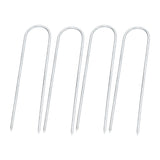 Garden Staples Galvanized U Shaped Garden Fencing Peg for Greenhouses Lawns Gardens - Top-Down View