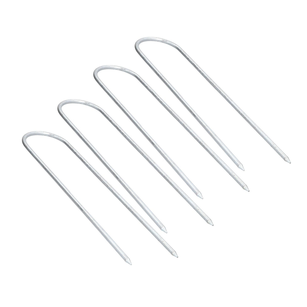 Garden Staples Galvanized U Shaped Garden Fencing Peg for Greenhouses Lawns Gardens