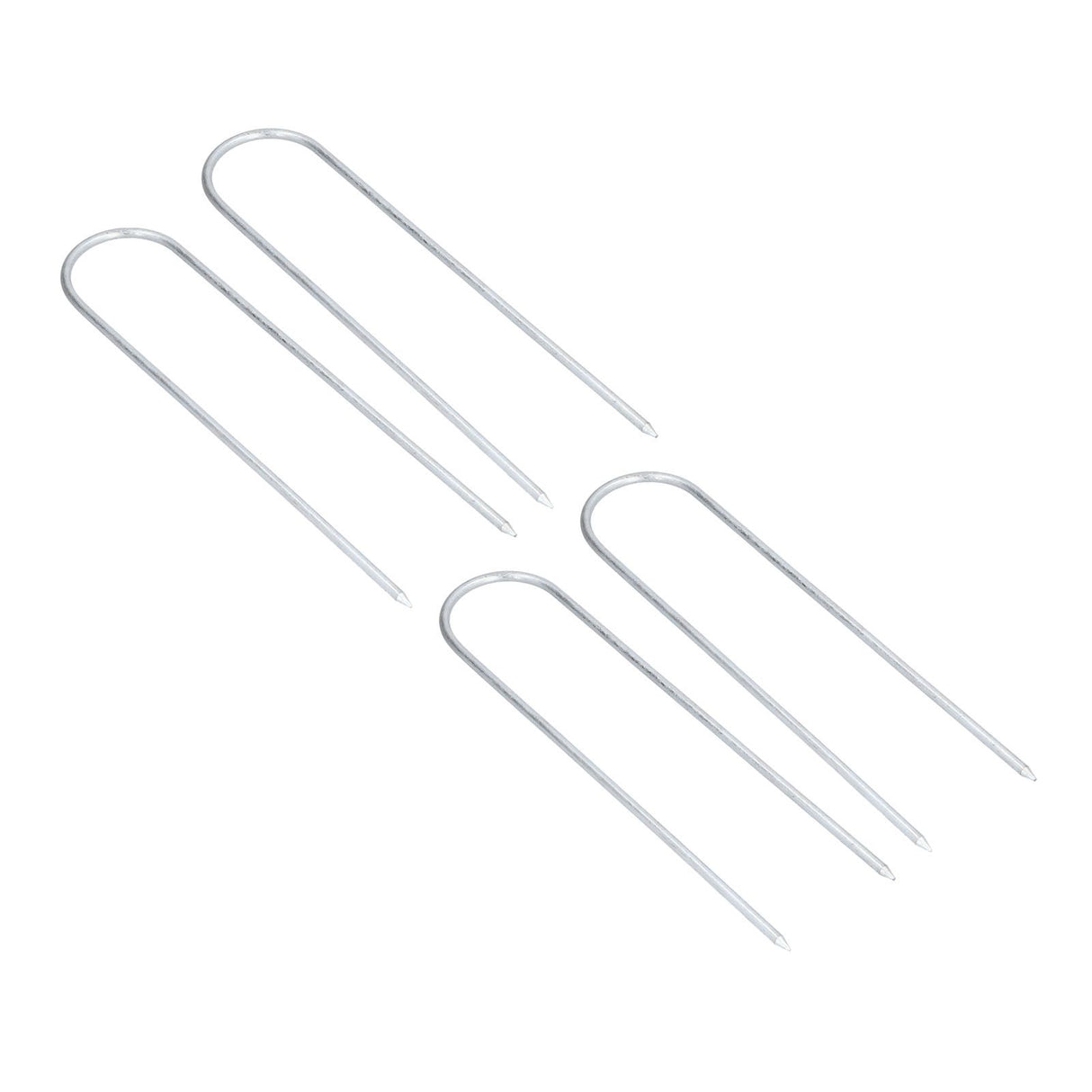 Garden Staples Galvanized U Shaped Garden Fencing Peg for Greenhouses Lawns Gardens