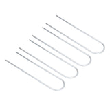 Garden Staples Galvanized U Shaped Garden Fencing Peg for Greenhouses Lawns Gardens - Extra Image