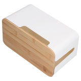 Cable Box Small Cable Management Box with A Wooden Lid for Cord Hider TV Wires Routers Computers Wires Home and Office - Extra Image
