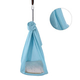 Yoga Hammock Durable Elastic 25KN Aerial Yoga Hammock with Daisy Chains O Ring for Body Firming Aerial YogaLight Blue