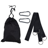 1.53M Tree Swing Hanging Strap Adjustable Heavy Duty Polyester Hammock Strap with Carabiner for Outdoor Garden