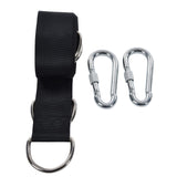 1.53M Tree Swing Hanging Strap Adjustable Heavy Duty Polyester Hammock Strap with Carabiner for Outdoor Garden - Top-Down View