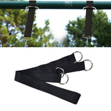 1.53M Tree Swing Hanging Strap Adjustable Heavy Duty Polyester Hammock Strap with Carabiner for Outdoor Garden