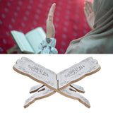 Quran Book Stand Holder Boxwood Bible Display Holders Rack for Muslim Teachers ChildrenJM01864 - Extra Image