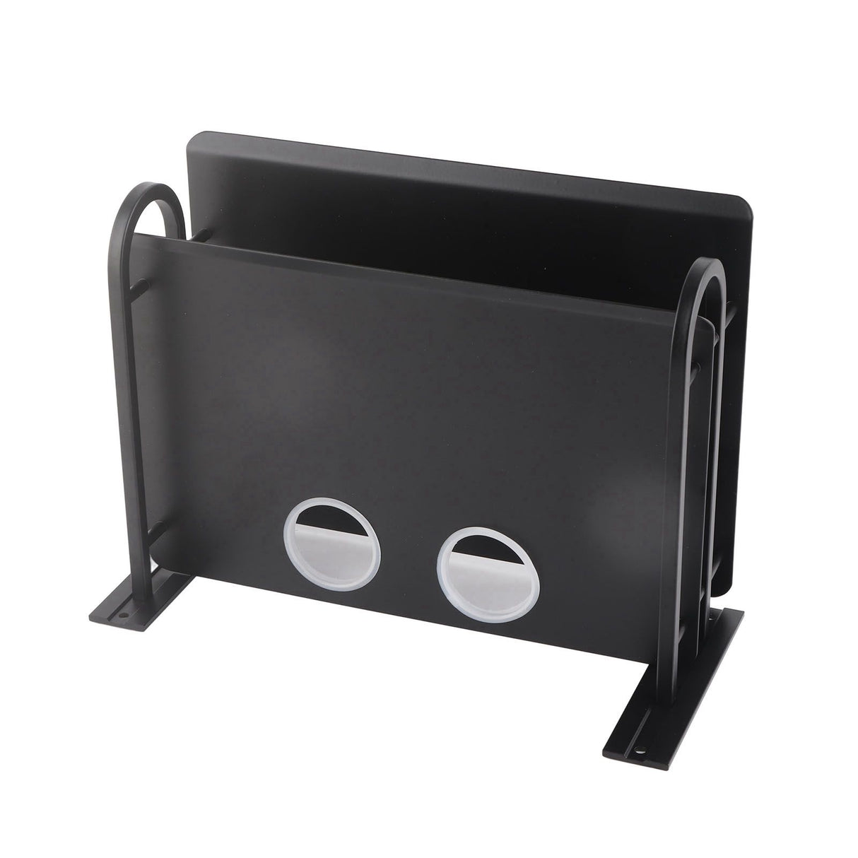Double Layer Floating Wall Shelf TV Box Shelf Wall Mounted Router DVD Cable Box Shelf for Household