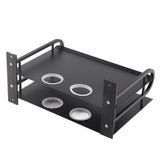 Double Layer Floating Wall Shelf TV Box Shelf Wall Mounted Router DVD Cable Box Shelf for Household - Extra Image