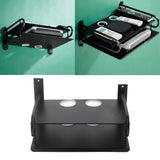 Double Layer Floating Wall Shelf TV Box Shelf Wall Mounted Router DVD Cable Box Shelf for Household - Extra Image