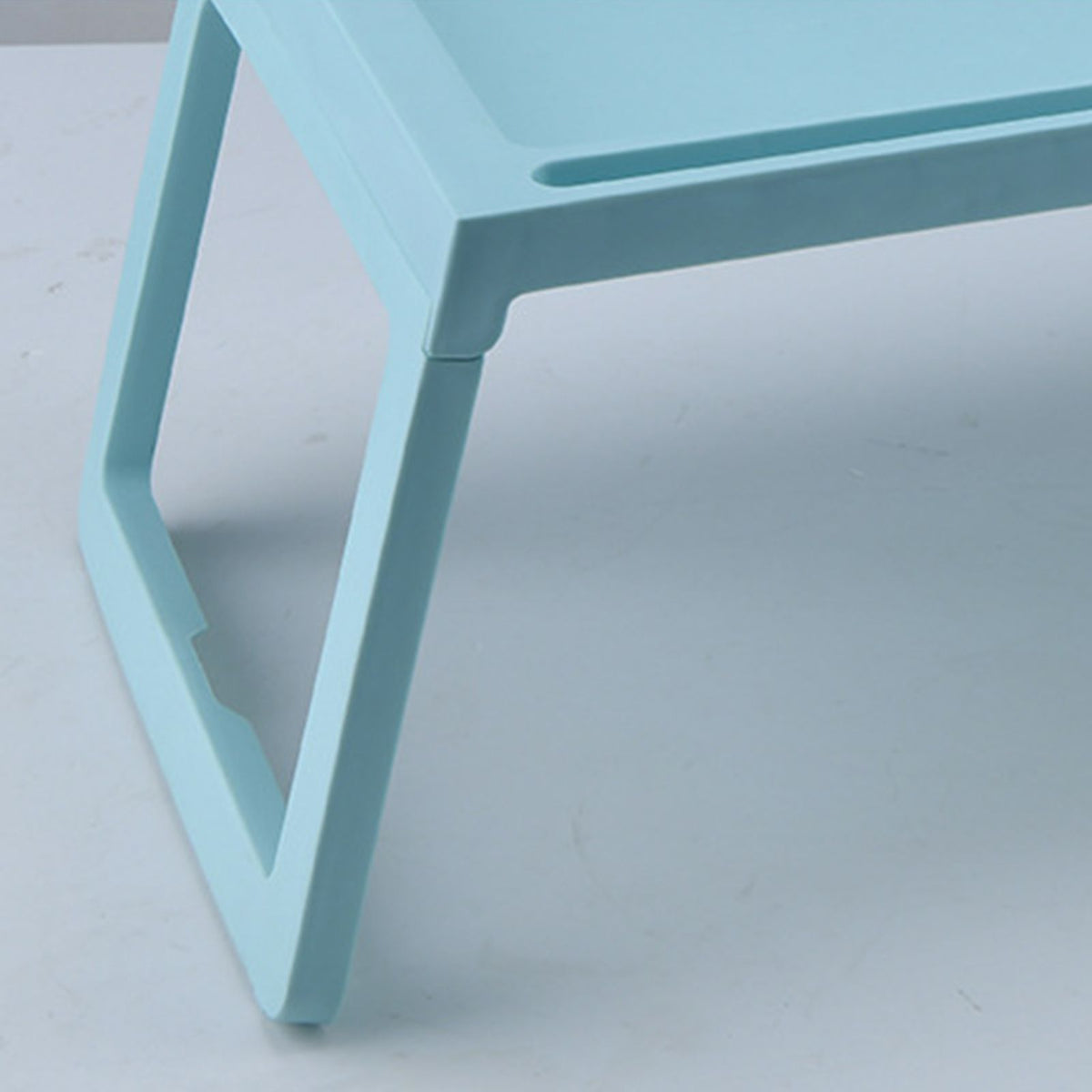 Laptop Bed Tray Table Portable Lightweight Mini Picnic Table for Laptop Working Writing Blue