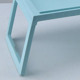 Laptop Bed Tray Table Portable Lightweight Mini Picnic Table for Laptop Working Writing Blue