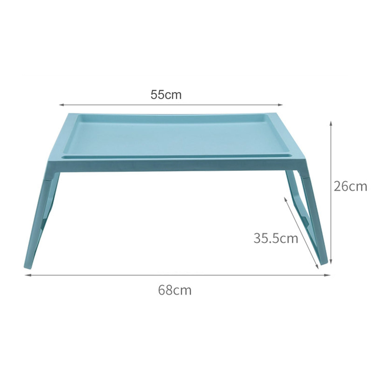 Laptop Bed Tray Table Portable Lightweight Mini Picnic Table for Laptop Working Writing Blue