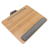 Laptop Table Multifunction Bamboo Lap Desk Bed Tray with Cushion for Reading Writing Playing - 45-Degree Angle