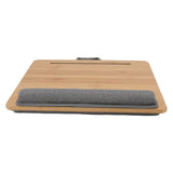 Laptop Table Multifunction Bamboo Lap Desk Bed Tray with Cushion for Reading Writing Playing - Extra Image