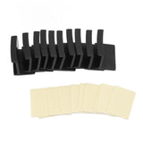 10 Pcs Hat Hooks Modern Minimalist Lossless Strong Acrylic Adhesive Hat Hangers for Home Wall Black