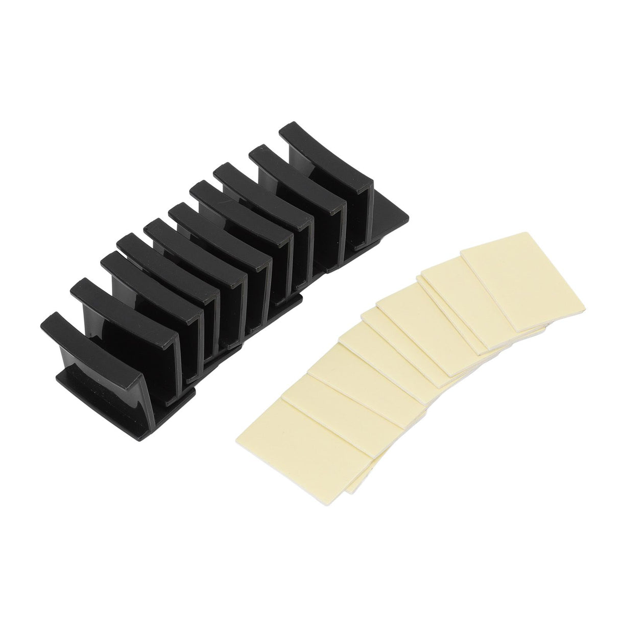 10 Pcs Hat Hooks Modern Minimalist Lossless Strong Acrylic Adhesive Hat Hangers for Home Wall Black