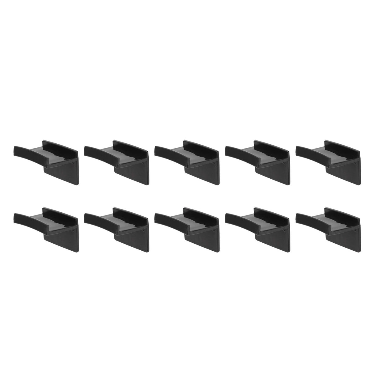 10 Pcs Hat Hooks Modern Minimalist Lossless Strong Acrylic Adhesive Hat Hangers for Home Wall Black