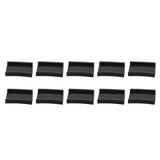 10 Pcs Hat Hooks Modern Minimalist Lossless Strong Acrylic Adhesive Hat Hangers for Home Wall Black - 45-Degree Angle
