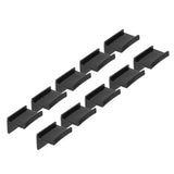 10 Pcs Hat Hooks Modern Minimalist Lossless Strong Acrylic Adhesive Hat Hangers for Home Wall Black