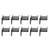 10 Pcs Hat Hooks Modern Minimalist Lossless Strong Acrylic Adhesive Hat Hangers for Home Wall Black