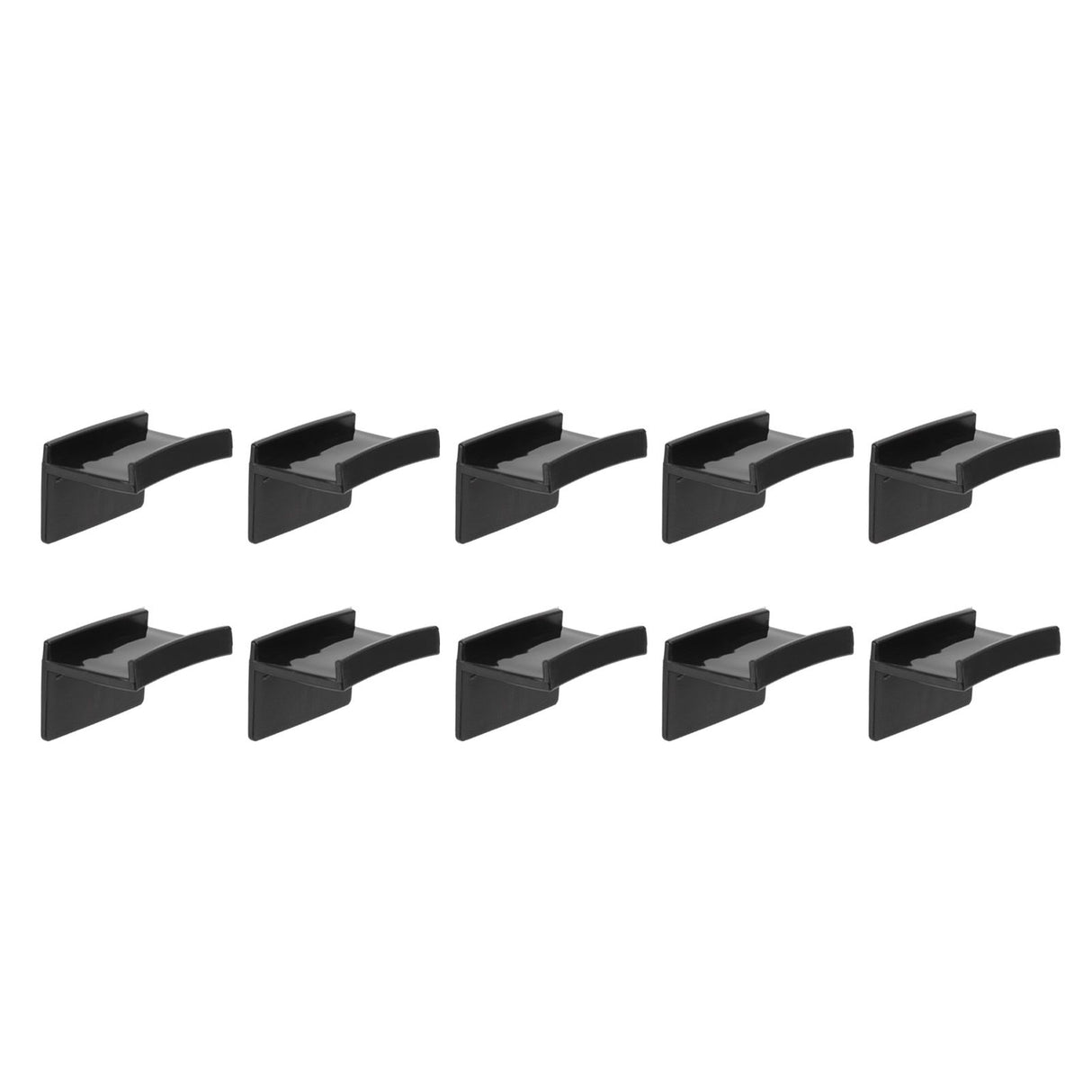 10 Pcs Hat Hooks Modern Minimalist Lossless Strong Acrylic Adhesive Hat Hangers for Home Wall Black