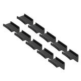 10 Pcs Hat Hooks Modern Minimalist Lossless Strong Acrylic Adhesive Hat Hangers for Home Wall Black